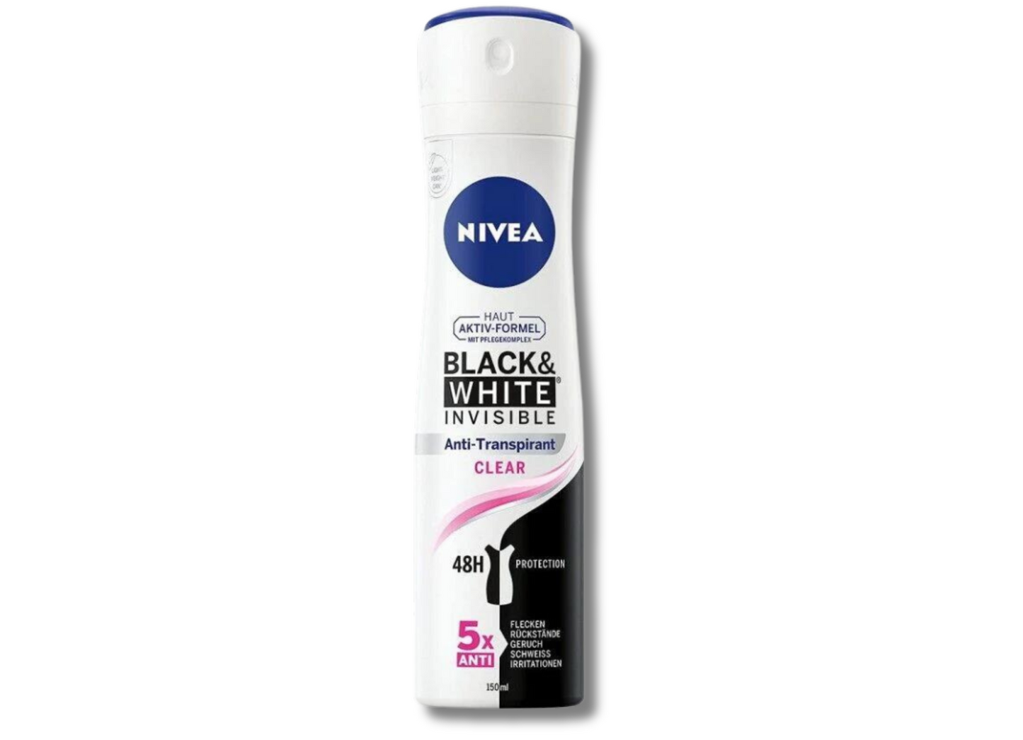 104er Pack NIVEA Black & White Invisible Anti-Transpirant Deo Spray Clear 150ml (198)(1Stk.1,80€)