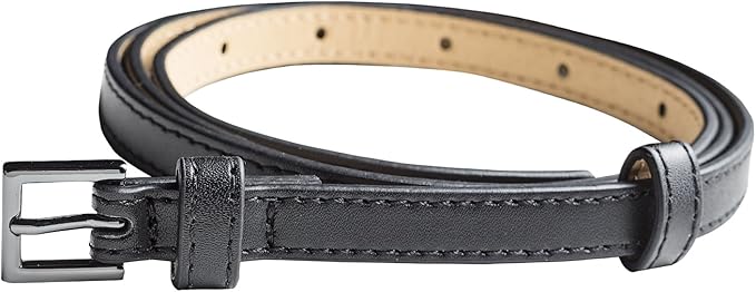 90er Pack Hochwertiger Damen Gürtel 1cm breit für Hüfte & Taille mit beweglicher Zusatz-Schnalle - geeignet für Rock, Hose und Kleider in 10 verschiedenen Farben (1.Stk.1,50€)