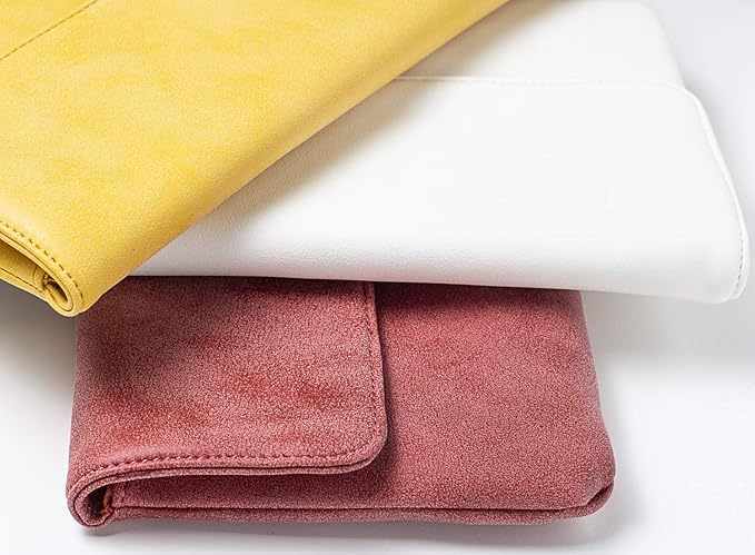 50er Pack cecilia&bens Elegante Damen Clutch Handtasche | Abendtasche | Schminktasche kleine Tasche 100% Vegan in 6 verschiedenen Farben(1Stk.4€)