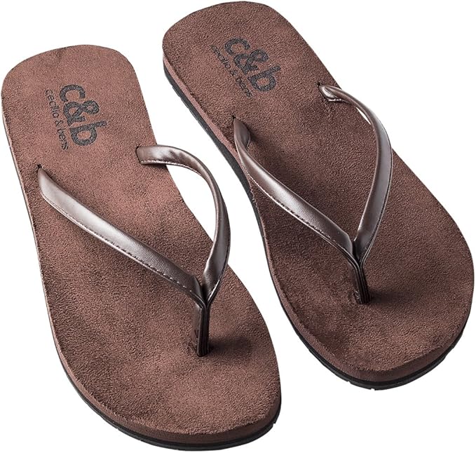 50er Pack cecilia&bens Flip Flops aus Wildleder unisex für Damen & Herren mit hohem Tragekomfort(1Stk.3€)