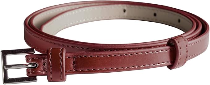 90er Pack Hochwertiger Damen Gürtel 1cm breit für Hüfte & Taille mit beweglicher Zusatz-Schnalle - geeignet für Rock, Hose und Kleider in 10 verschiedenen Farben (1.Stk.1,50€)