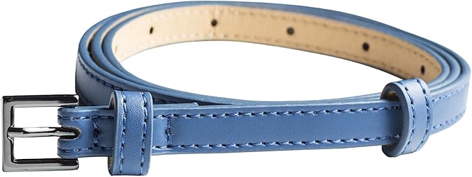 90er Pack Hochwertiger Damen Gürtel 1cm breit für Hüfte & Taille mit beweglicher Zusatz-Schnalle - geeignet für Rock, Hose und Kleider in 10 verschiedenen Farben (1.Stk.1,50€)