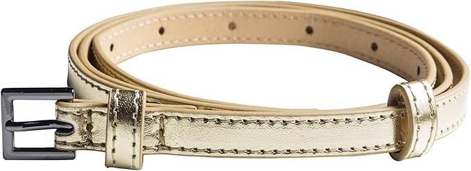 90er Pack Hochwertiger Damen Gürtel 1cm breit für Hüfte & Taille mit beweglicher Zusatz-Schnalle - geeignet für Rock, Hose und Kleider in 10 verschiedenen Farben (1.Stk.1,50€)
