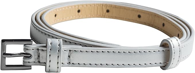 90er Pack Hochwertiger Damen Gürtel 1cm breit für Hüfte & Taille mit beweglicher Zusatz-Schnalle - geeignet für Rock, Hose und Kleider in 10 verschiedenen Farben (1.Stk.1,50€)