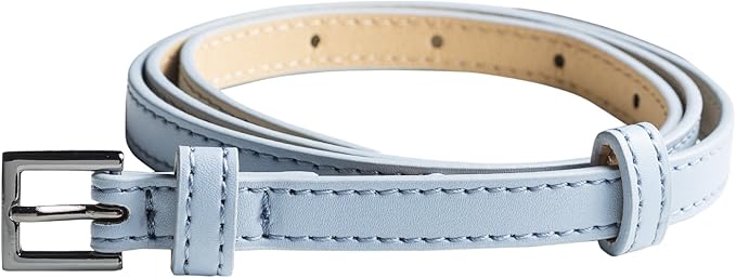 90er Pack Hochwertiger Damen Gürtel 1cm breit für Hüfte & Taille mit beweglicher Zusatz-Schnalle - geeignet für Rock, Hose und Kleider in 10 verschiedenen Farben (1.Stk.1,50€)