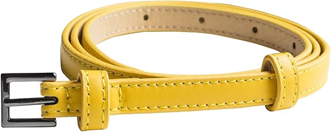 90er Pack Hochwertiger Damen Gürtel 1cm breit für Hüfte & Taille mit beweglicher Zusatz-Schnalle - geeignet für Rock, Hose und Kleider in 10 verschiedenen Farben (1.Stk.1,50€)
