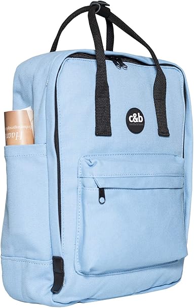 20er Pack cecilia&bens Canvas Rucksack Damen Herren Schulrucksack Notebook bis 14 Zoll und A4 Blöcke in 5 verschiedenen Farben(1Stk.5€)