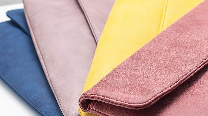50er Pack cecilia&bens Elegante Damen Clutch Handtasche | Abendtasche | Schminktasche kleine Tasche 100% Vegan in 6 verschiedenen Farben(1Stk.4€)