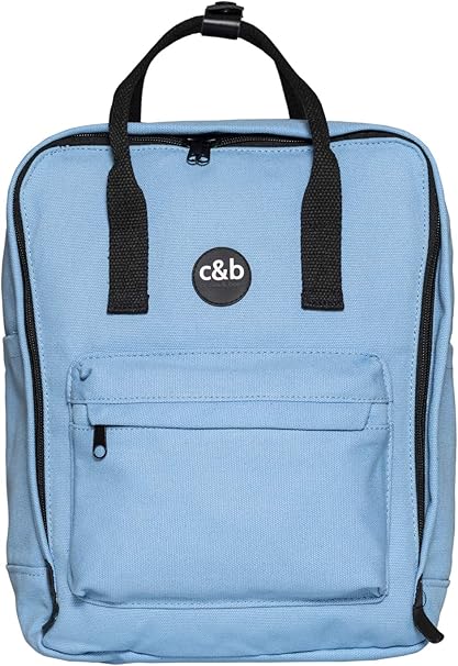 20er Pack cecilia&bens Canvas Rucksack Damen Herren Schulrucksack Notebook bis 14 Zoll und A4 Blöcke in 5 verschiedenen Farben(1Stk.5€)