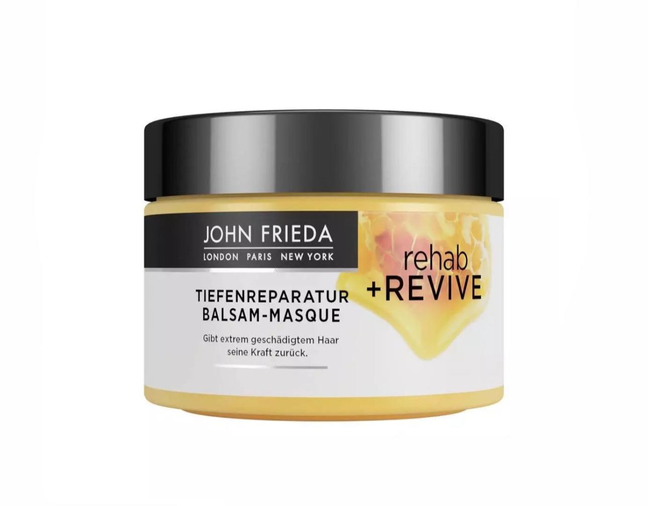 JOHN FRIEDA Rehab & Revive Deep Repair Shampoo/Conditioner/Balm (1pc. €1.80)