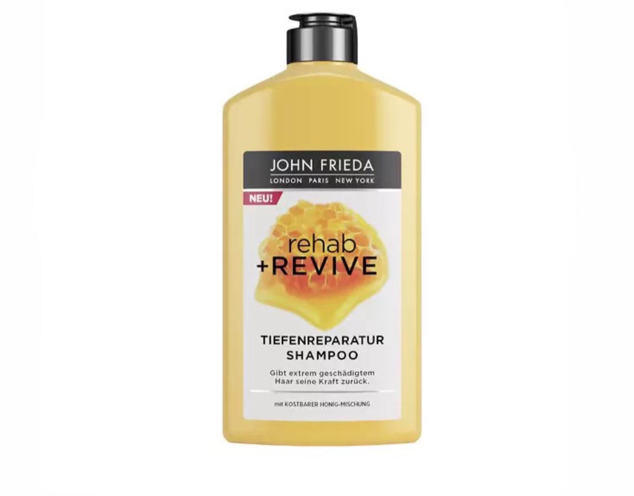 JOHN FRIEDA Rehab & Revive Deep Repair Shampoo/Conditioner/Balm (1pc. €1.80)