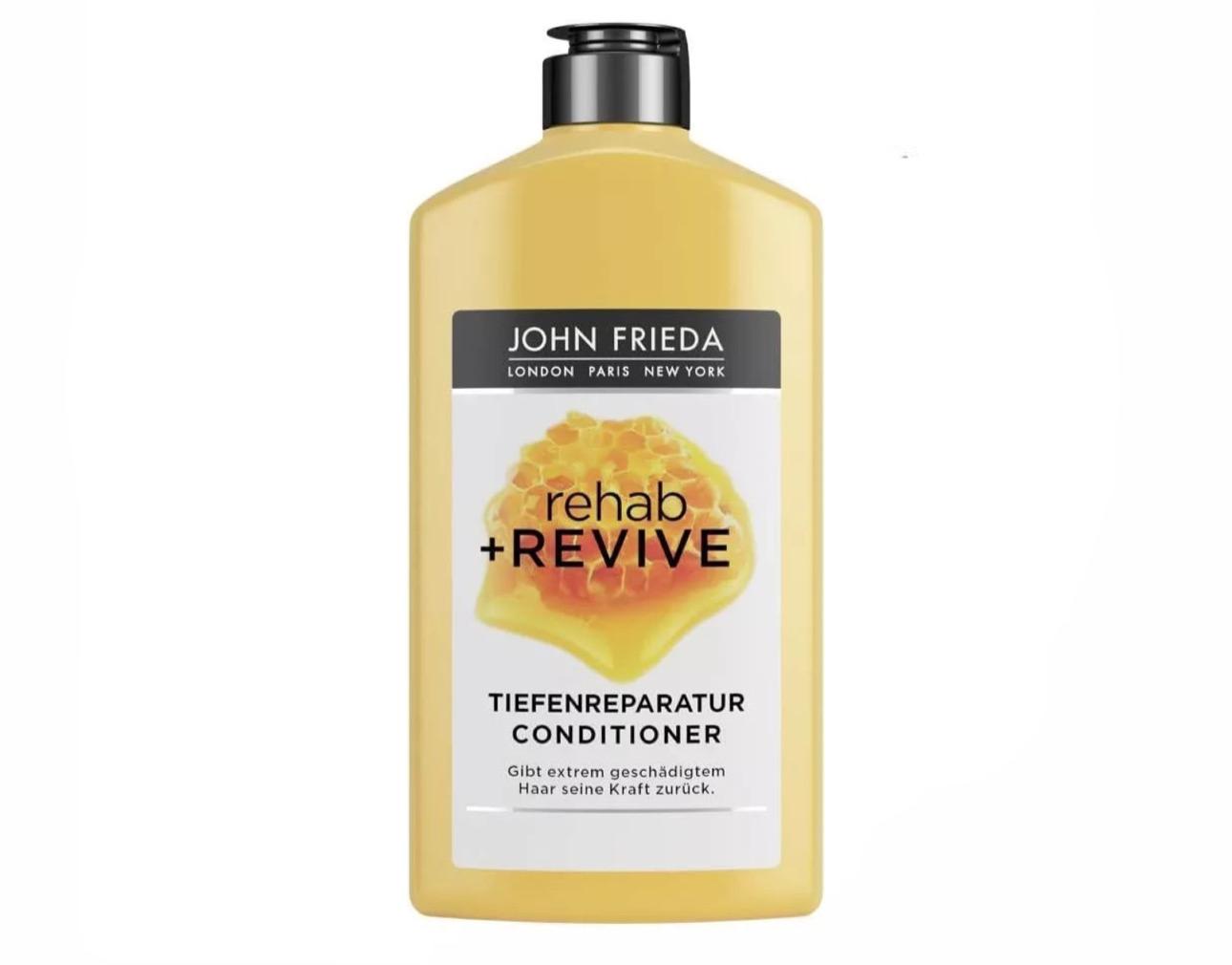 JOHN FRIEDA Rehab & Revive Deep Repair Shampoo/Conditioner/Balm (1pc. €1.80)